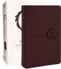 NLT Jesus-Centered Bible-Dark Brown Leatherette