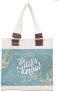 Be Still canvas tote bag Psalm 46:10