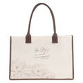 Tote Bag-Strong & Courageous-Pink Canvas